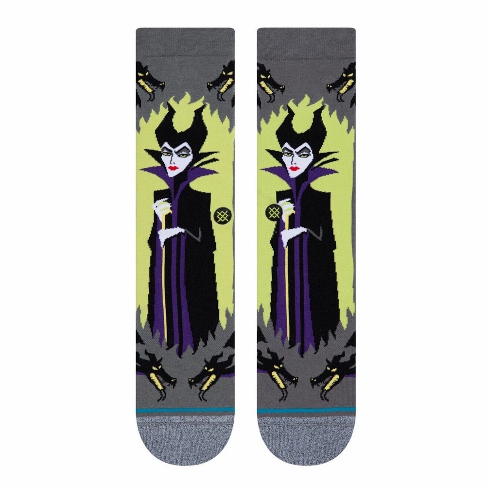 Gray and Black Character Socks
